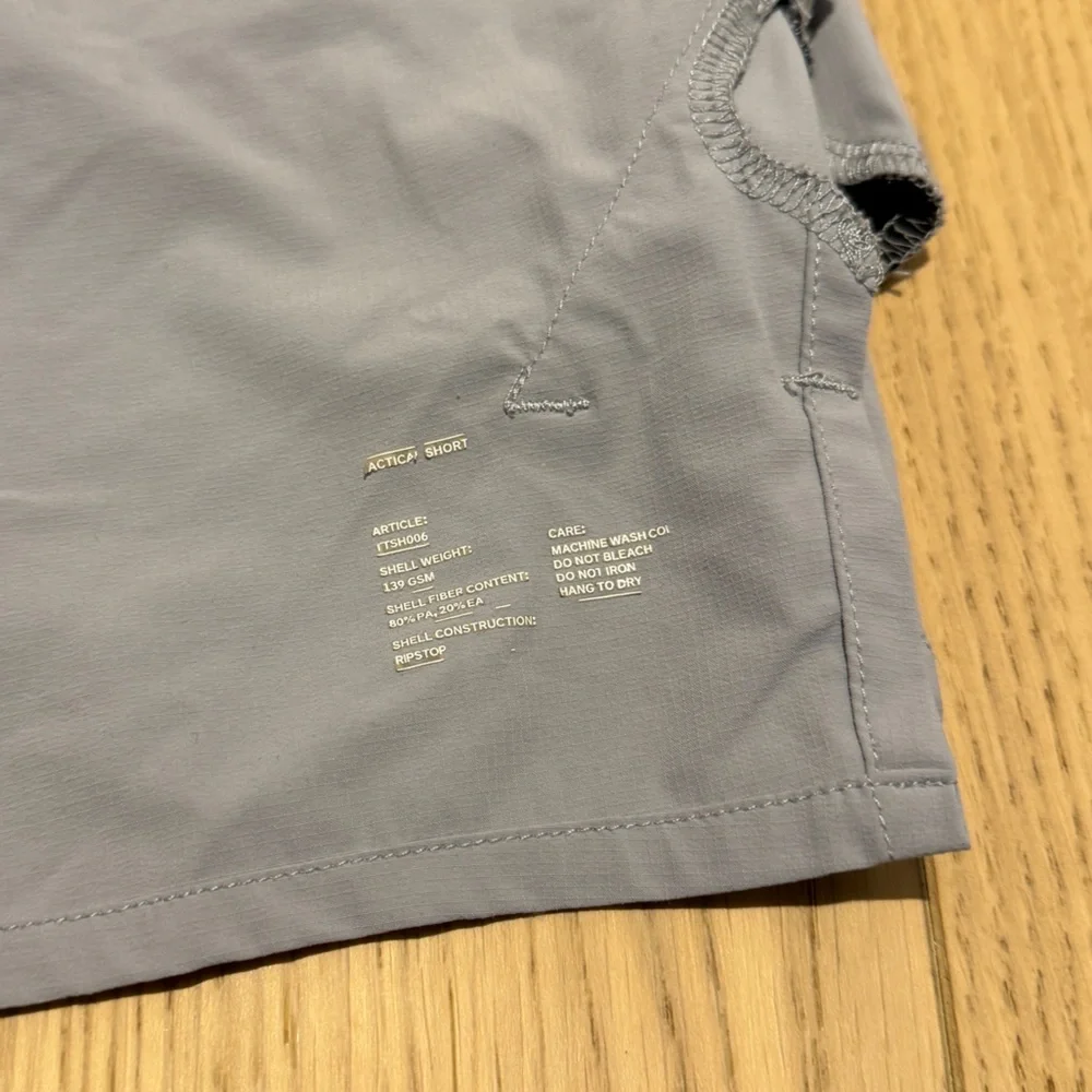 Ten Thousand Men’s Athletic Shorts — Light Gray with Black Waistband